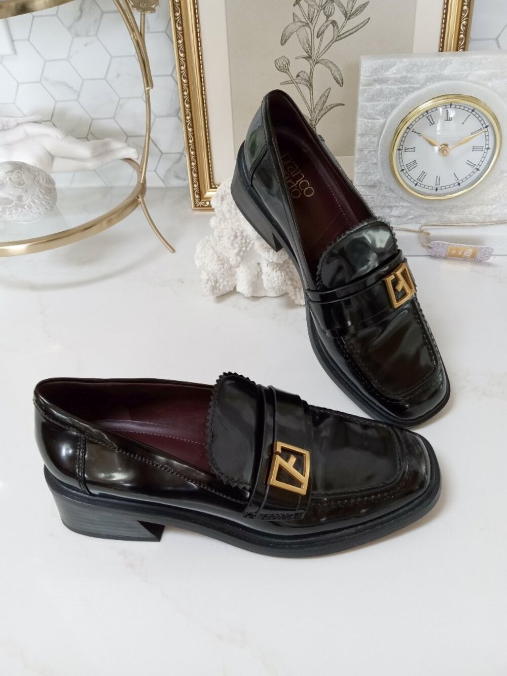 FRANCO SARTO GLORIA PATENT LOAFER SZ 8 1/2